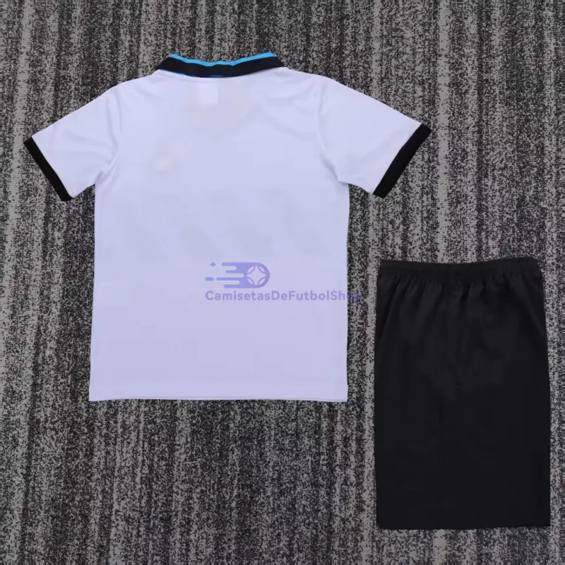 Camiseta Inter de Milan 1990/91 2ª Equipación Retro Blanco Niño Kit