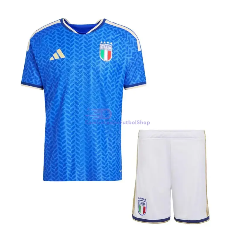 Camiseta Italia 2026 1ª Equipación Mundial Azul Niño Kit