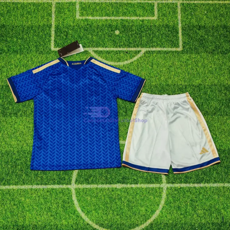 Camiseta Italia 2026 1ª Equipación Mundial Azul Niño Kit