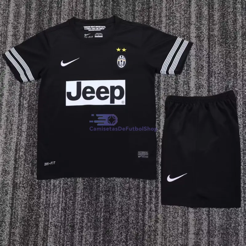 Camiseta Juventus 2012/13 2ª Equipación Retro Negro Niño Kit