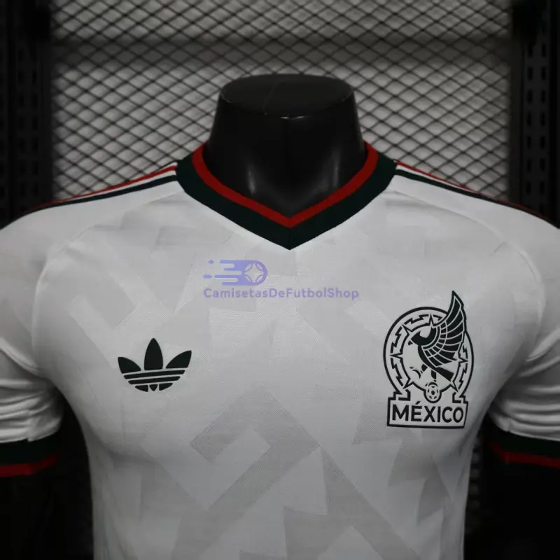 Camiseta México 2026 2ª Equipación Mundial Blanco (EDICIÓN JUGADOR)