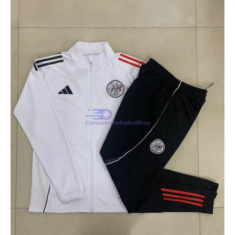 Chandal Ajax 2025/2026 Niño Blanco