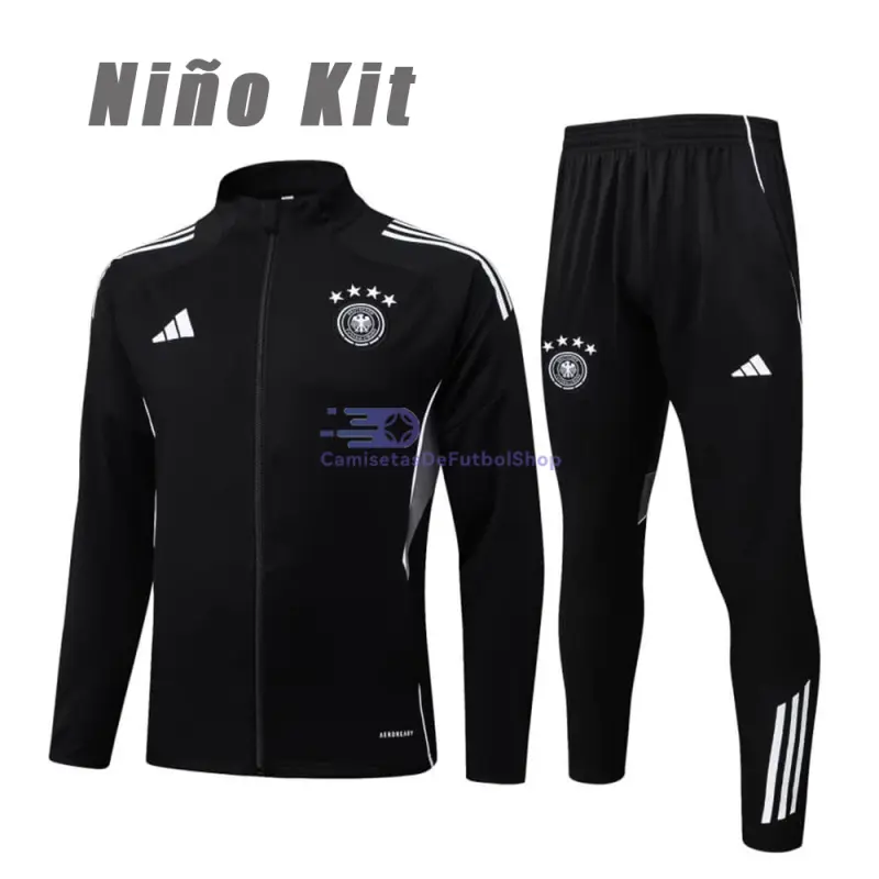 Chandal Alemania 2025/2026 Niño Negro