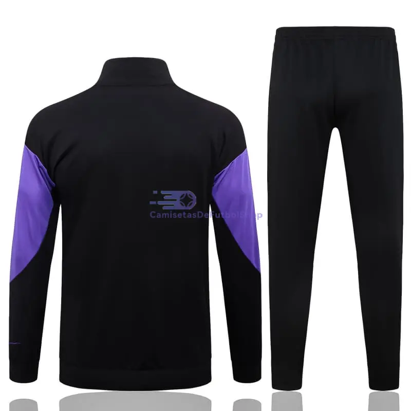 Chandal Barcelona 2025/2026 Niño Negro/Morado