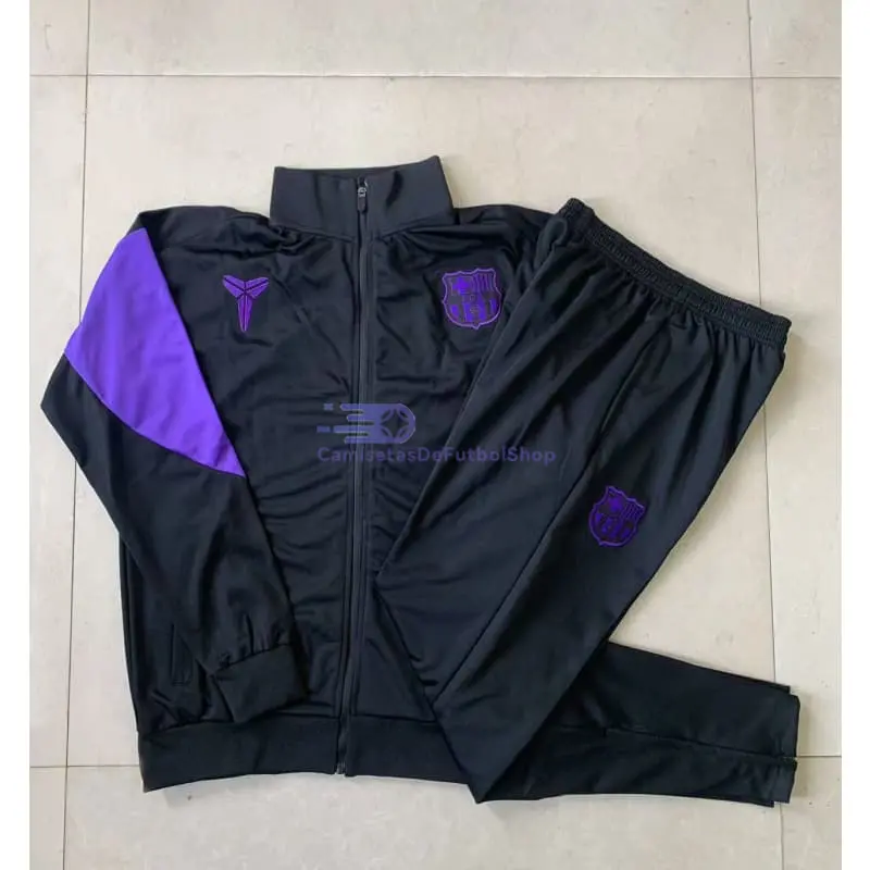 Chandal Barcelona 2025/2026 Niño Negro/Morado