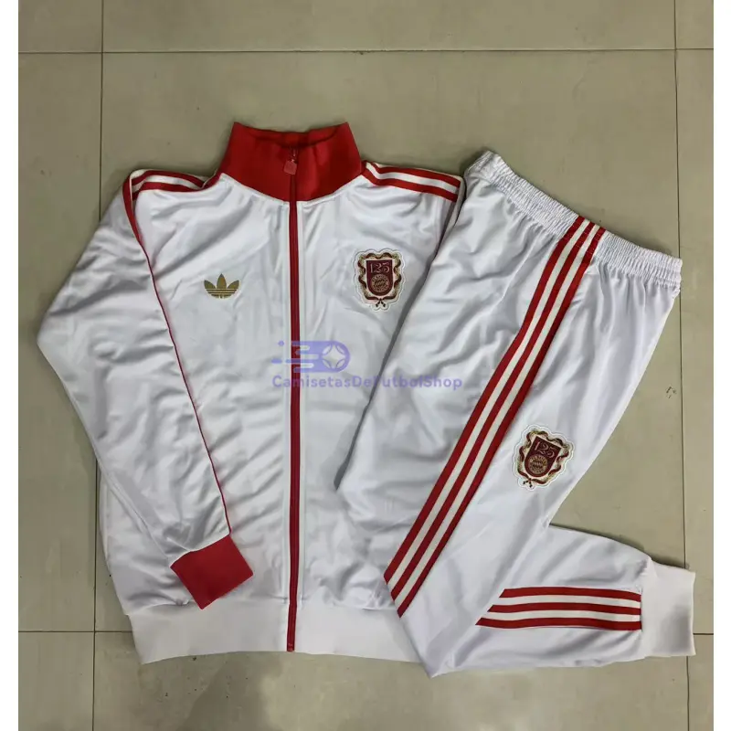 Chandal Bayern Múnich 125 Aniversario Edición 2025/2026 Niño Blanco/Rojo