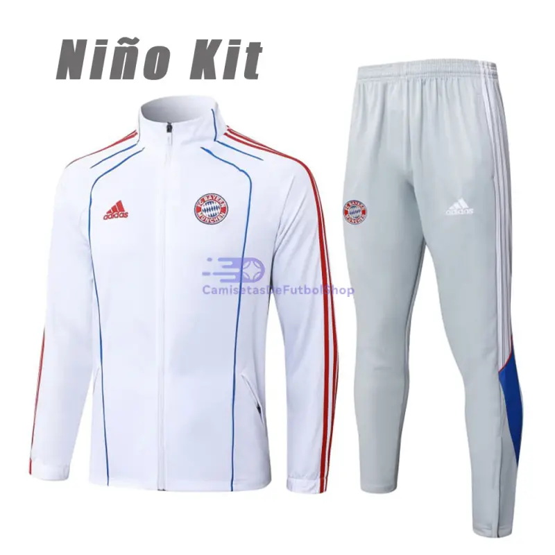 Chandal Bayern Múnich 2025/2026 Niño Blanco/Azul/Rojo