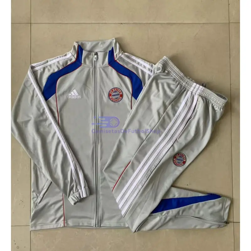 Chandal Bayern Múnich 2025/2026 Niño Gris Claro/Azul