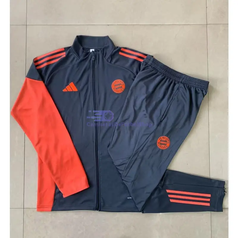 Chandal Bayern Múnich 2025/2026 Niño Gris Oscuro/Naranja