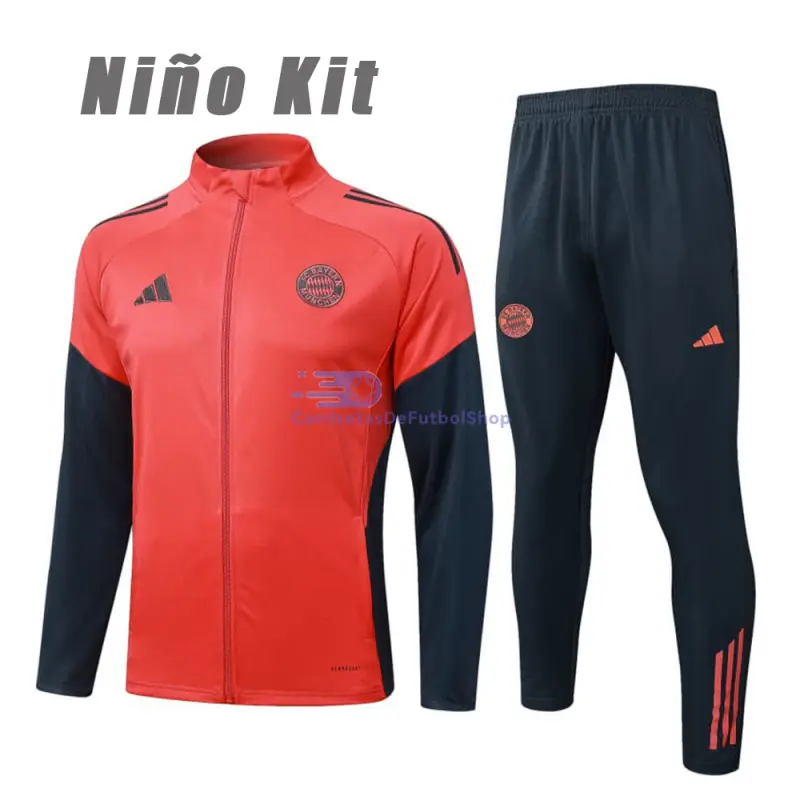 Chandal Bayern Múnich 2025/2026 Niño Naranja/Azul Marino