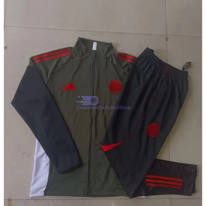 Chandal Bayern Múnich 2025/2026 Niño Verde Militar
