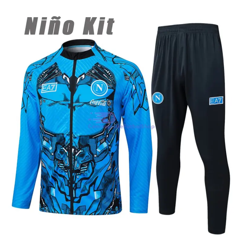 Chandal Napoli 2025/2026 Niño Azul con Estampado