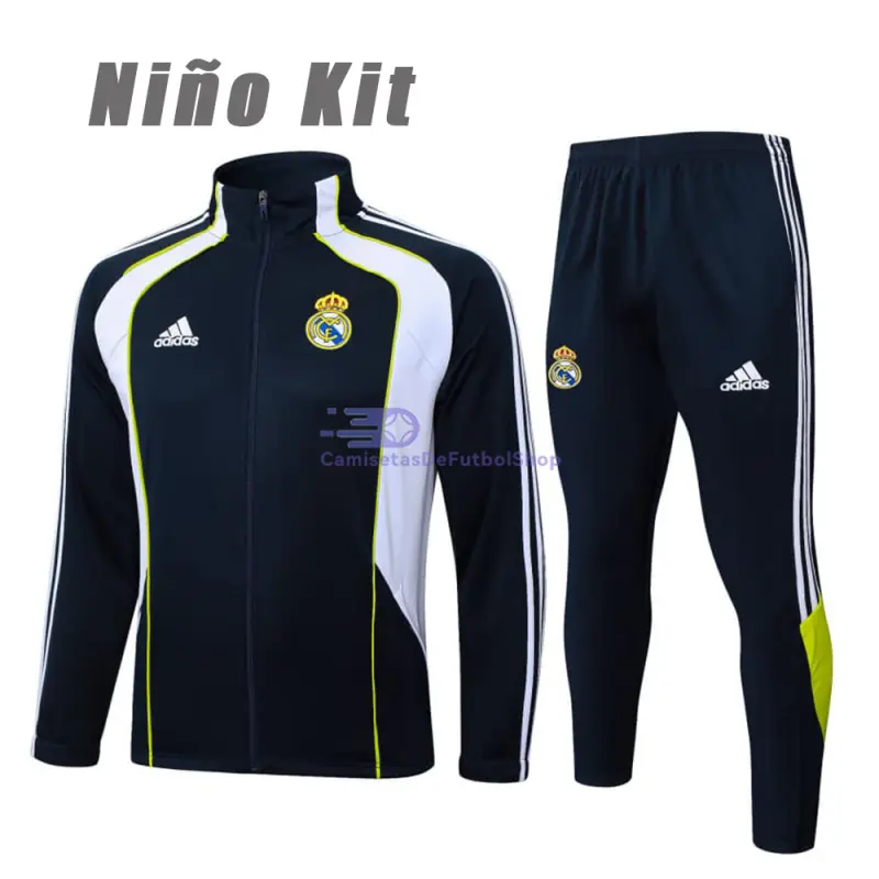 Chandal Real Madrid 2025/2026 Niño Azul Marino/Blanco