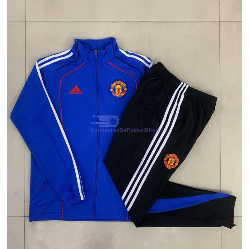 Chandal Manchester United 2025/2026 Niño Azul Real