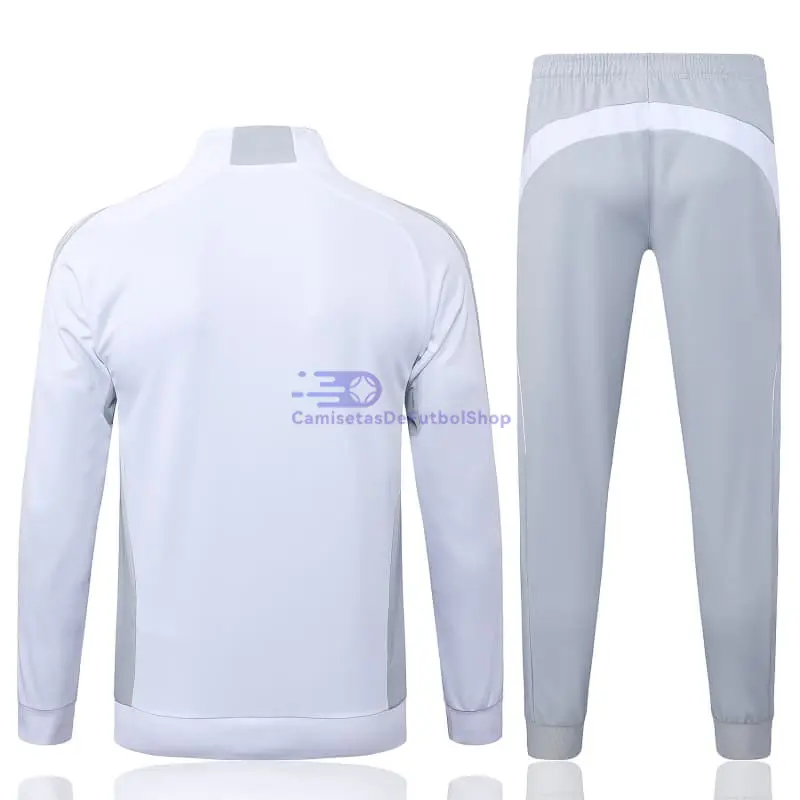 Chandal Real Madrid 2025/2026 Niño Blanco/Gris