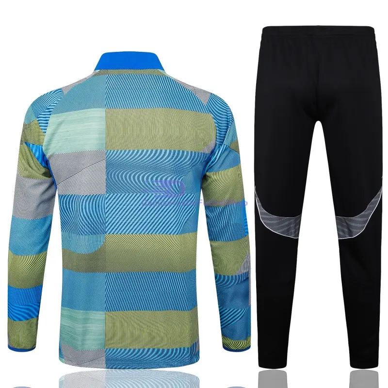 Chandal Real Madrid 2025/2026 Niño en Azul y Verde a Rayas