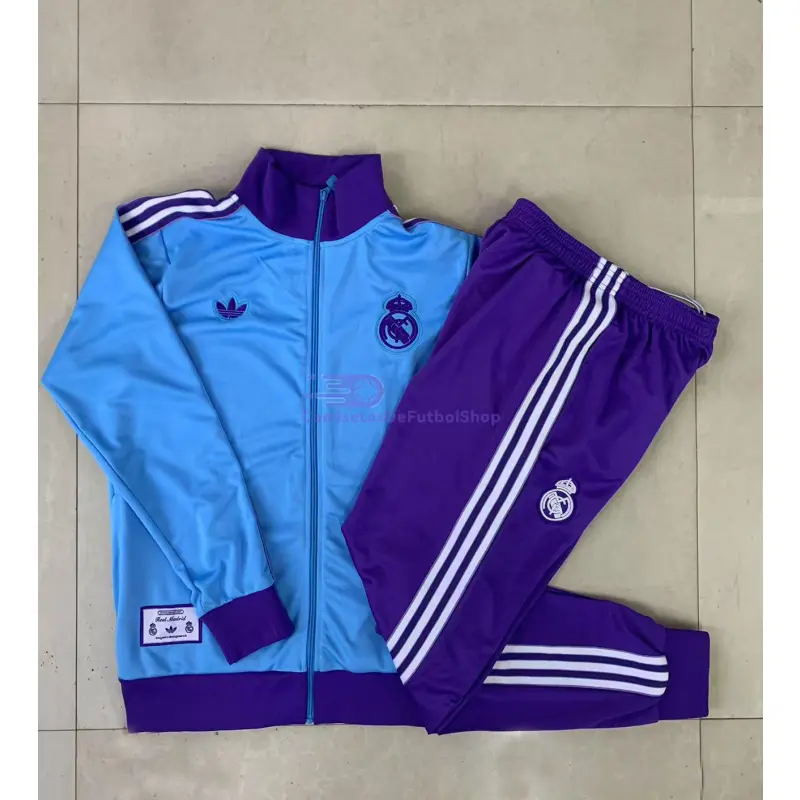 Chandal Real Madrid 2025/2026 Niño Retro Azul/Morado