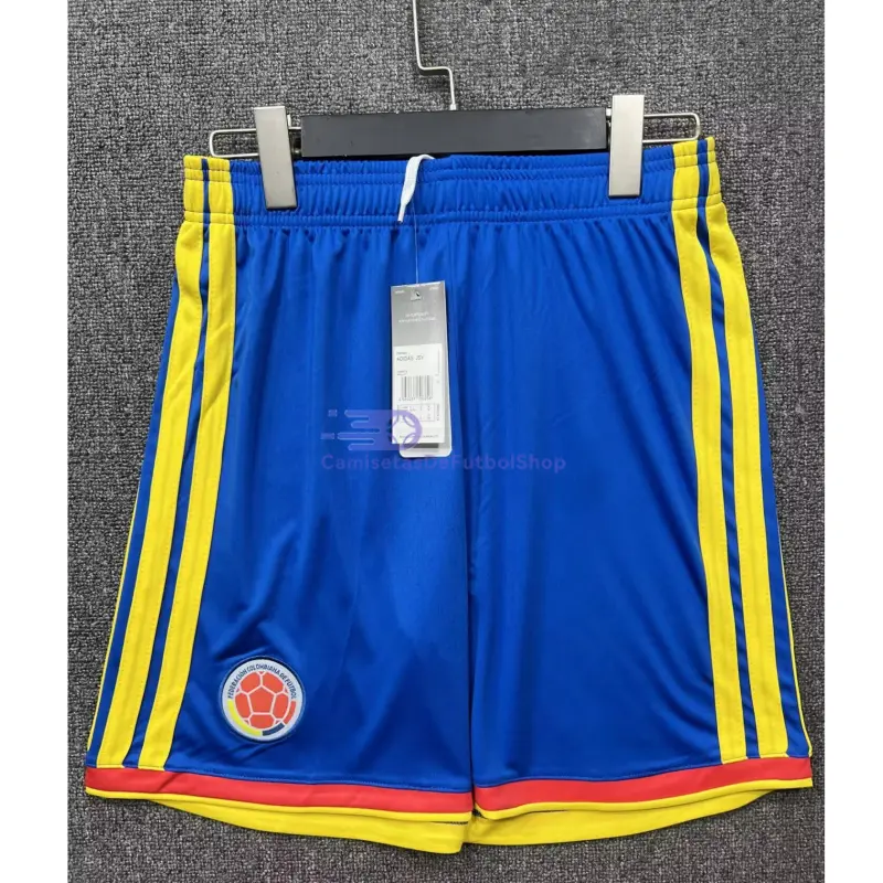 Pantalón Corto Colombia 2026 1ª Equipación Mundial Azul