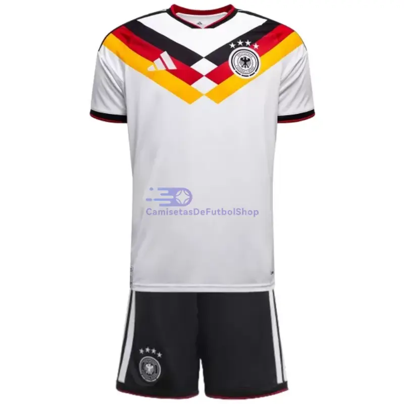 Camiseta Alemania 2026 1ª Equipación Mundial Blanco Niño Kit