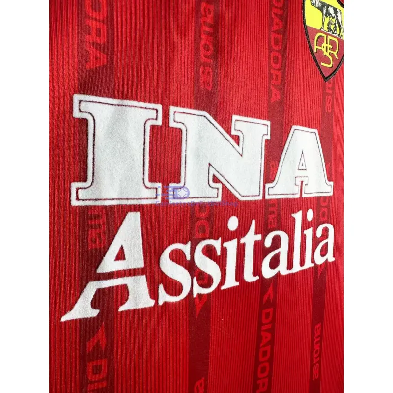 Camiseta AS Roma 1999/00 1ª Equipación Retro ML Rojo