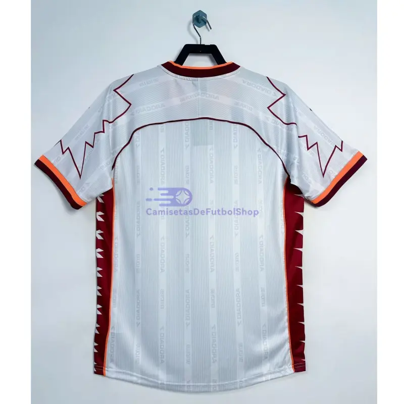 Camiseta AS Roma 1999/00 2ª Equipación Retro Blanco