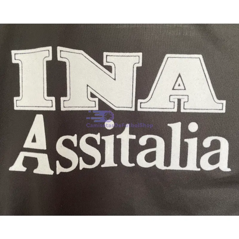 Camiseta AS Roma 1998/99 3ª Equipación Retro ML Negro/Naranja/Gris