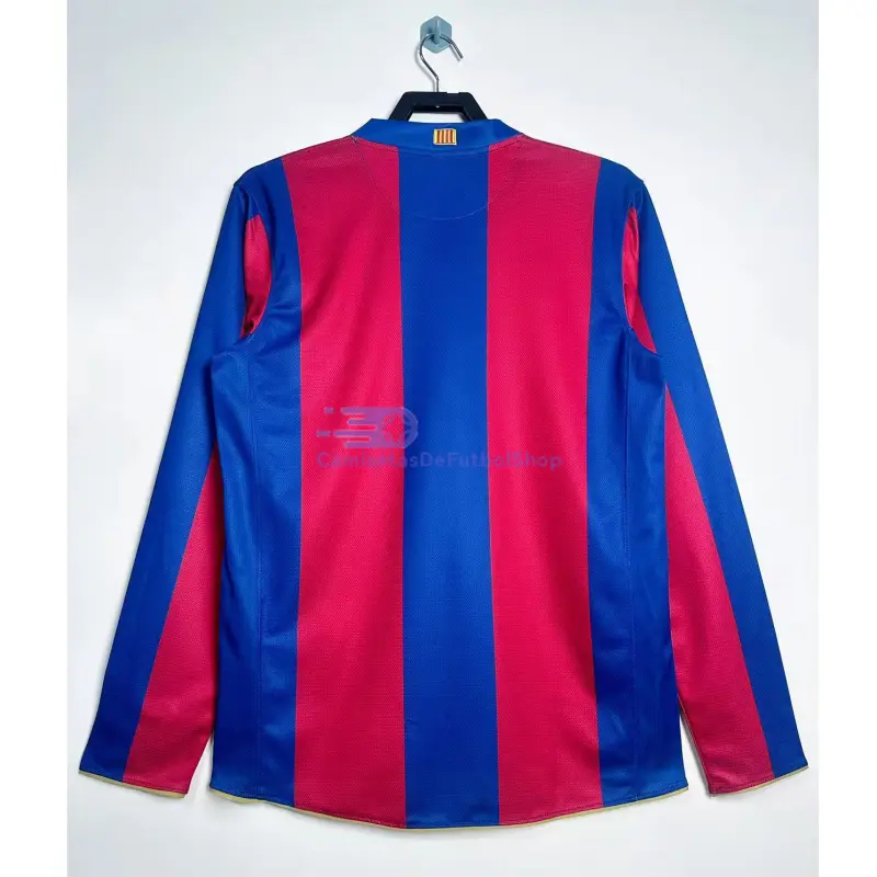 Camiseta Barcelona 2007/08 1ª Equipación Retro ML Rojo/Azul