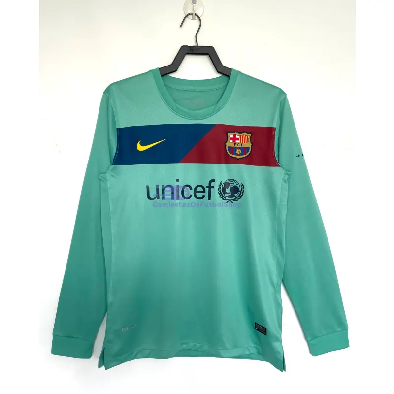 Camiseta Barcelona 2010/11 2ª Equipación Retro ML Verde