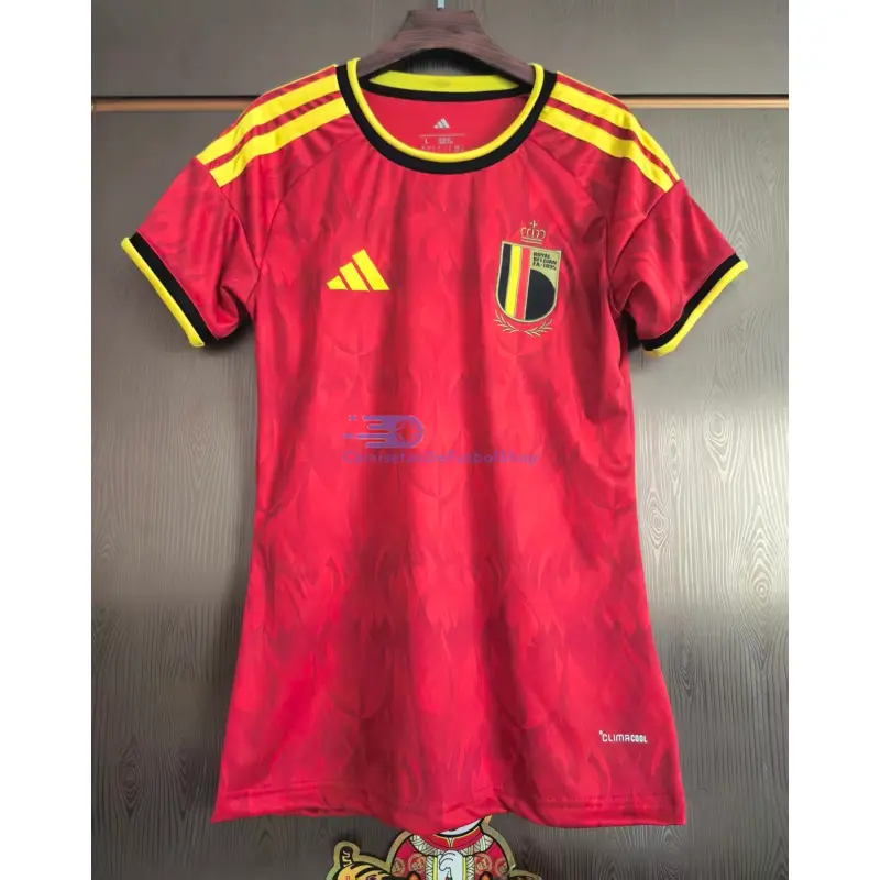 Camiseta Bélgica 2026 1ª Equipación Mundial Rojo Mujer