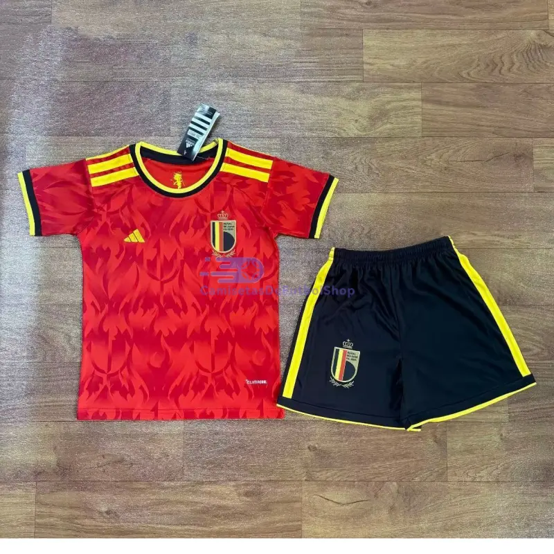 Camiseta Bélgica 2026 1ª Equipación Mundial Rojo Niño Kit