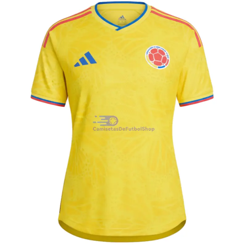 Camiseta Colobima 2026 1ª Equipación Mundial Amarillo Mujer