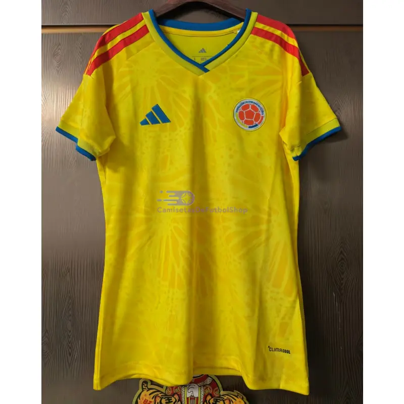 Camiseta Colobima 2026 1ª Equipación Mundial Amarillo Mujer