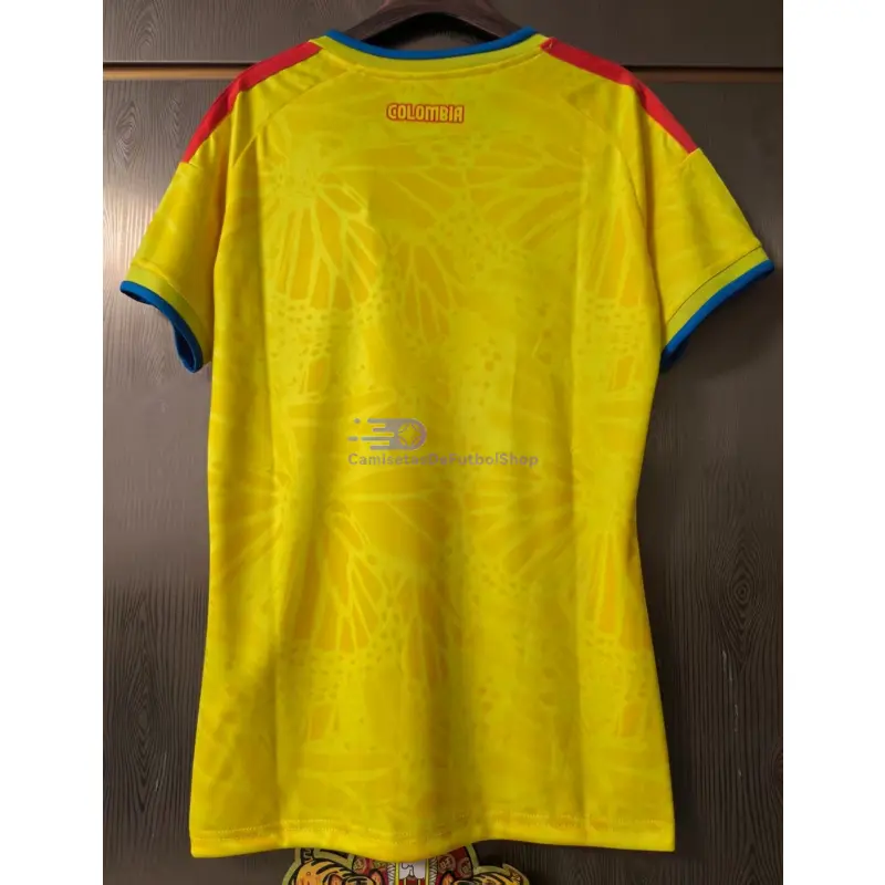 Camiseta Colobima 2026 1ª Equipación Mundial Amarillo Mujer
