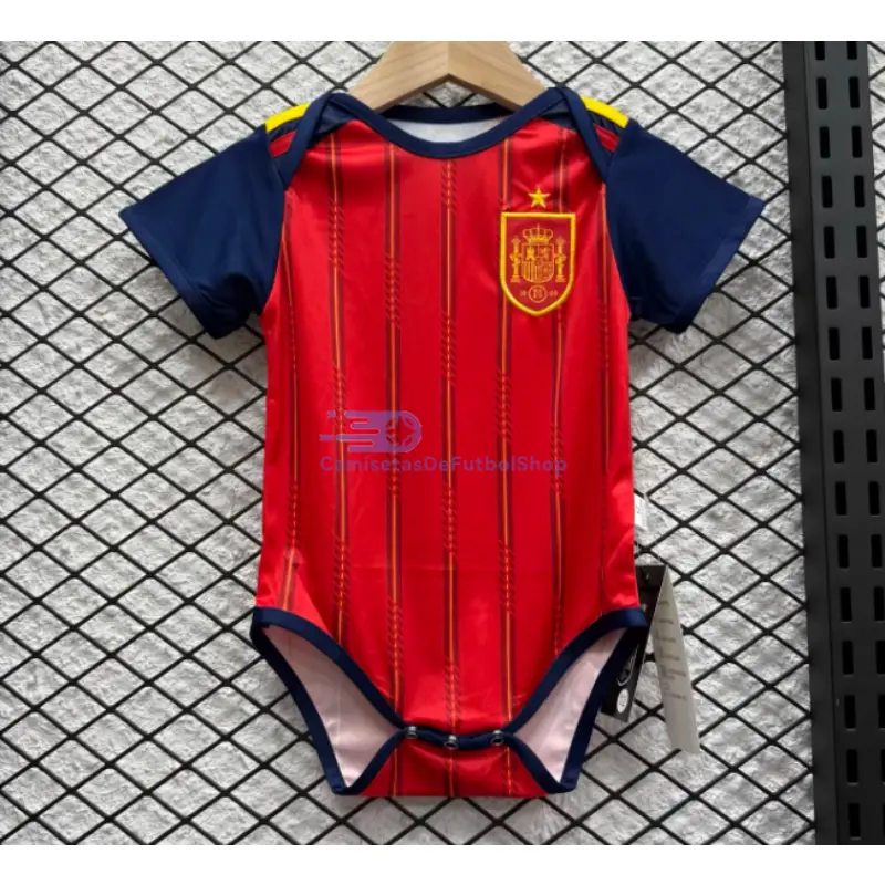 Camiseta España 2025/2026 1ª Equipación Rojo/Azul Baby