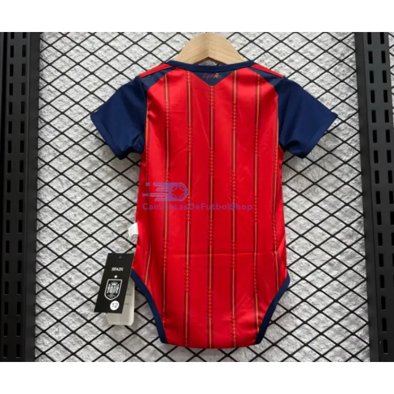 Camiseta España 2025/2026 1ª Equipación Rojo/Azul Baby