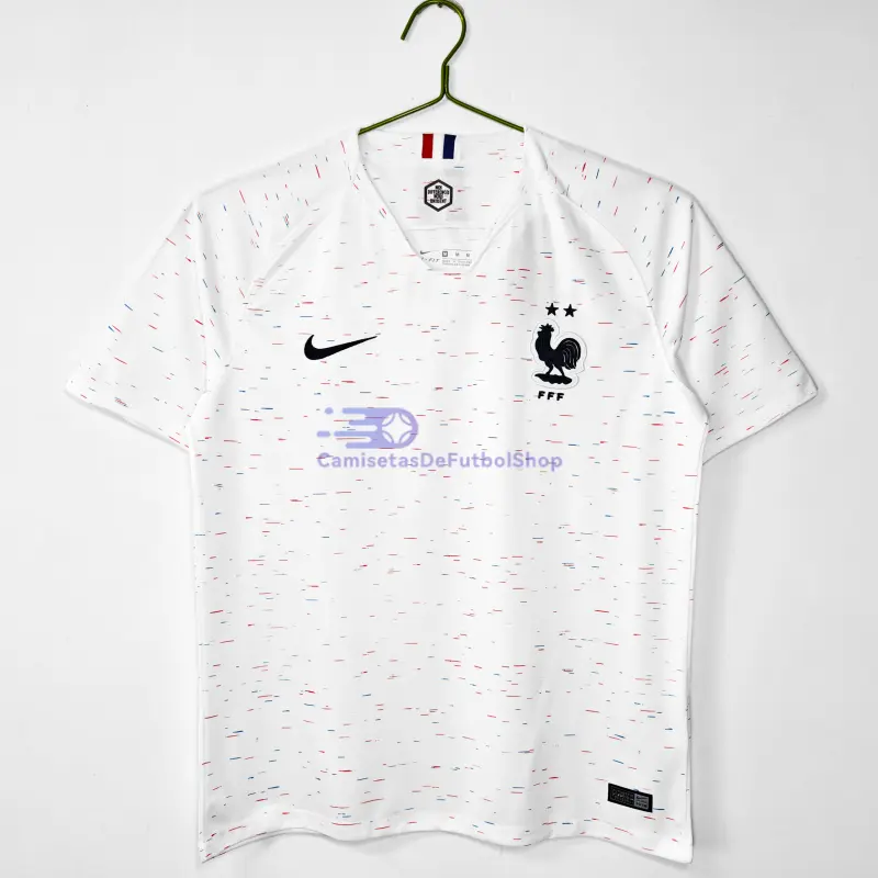 Camiseta Francia 2018 2ª Equipación Retro Blanco