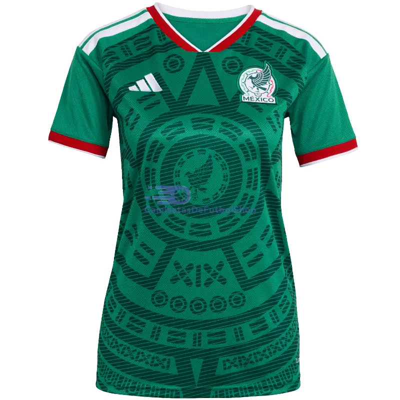 Camiseta México 2026 1ª Equipación Mundial Verde Mujer