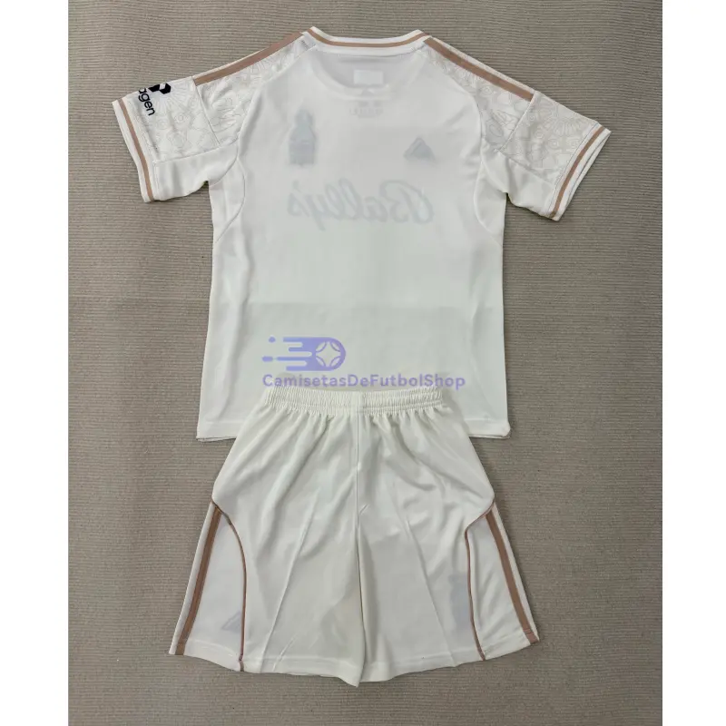 Camiseta Nottingham Forest 2025/2026 2ª Equipación Blanco Niño Kit