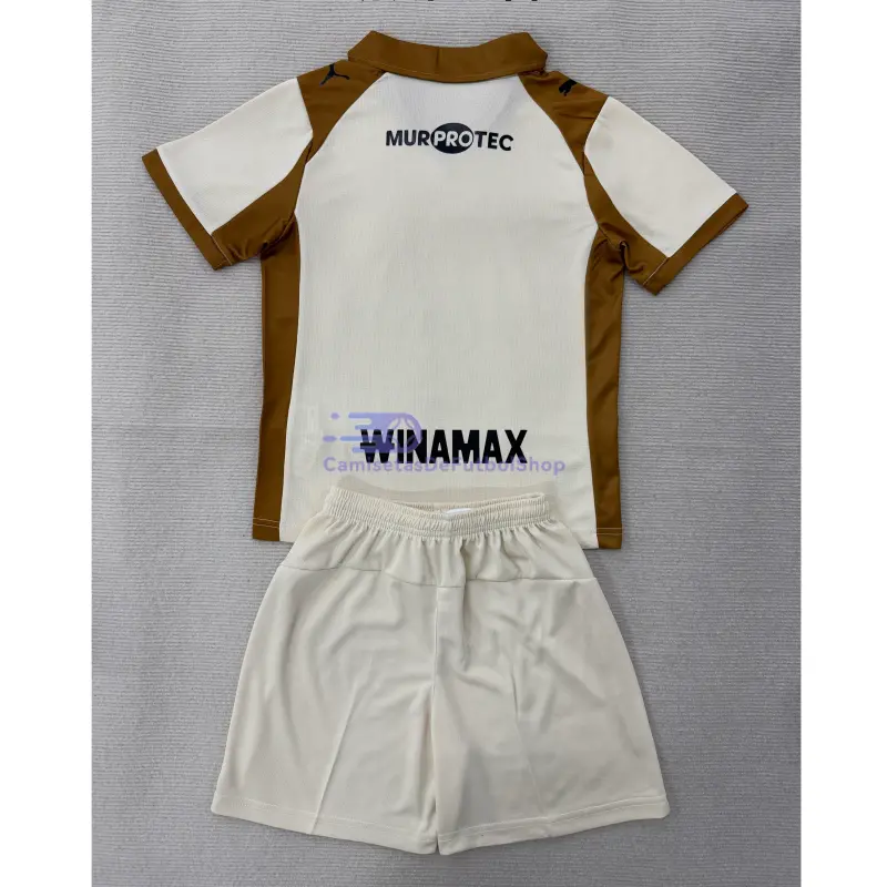 Camiseta RC Lens 2025/2026 3ª Equipación Blanco/Marrón Niño Kit