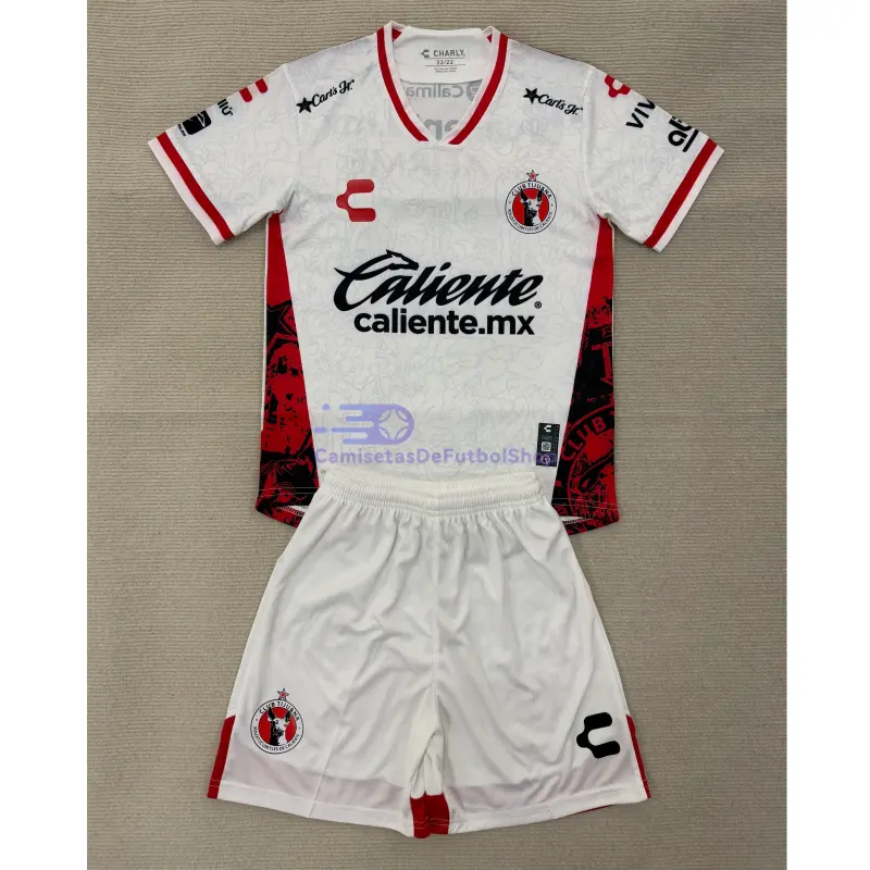 Camiseta Tijuana 2025/2026 2ª Equipación Blanco Niño Kit