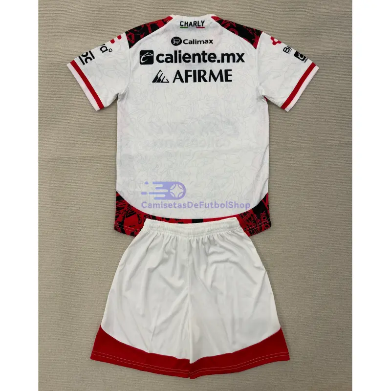 Camiseta Tijuana 2025/2026 2ª Equipación Blanco Niño Kit