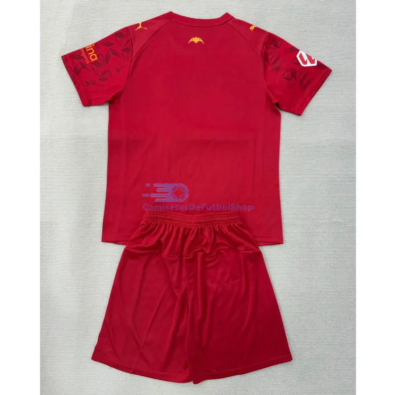 Camiseta Valencia 2025/2026 2ª Equipación Rojo con Parche La Liga