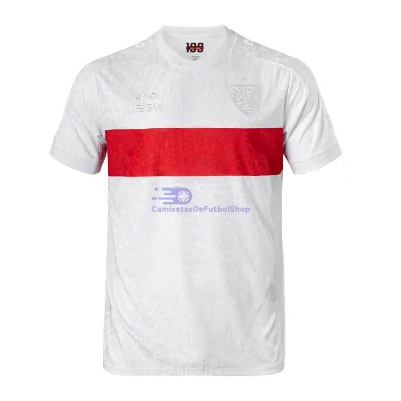 Camiseta VfB Stuttgart 2025/2026 Blanco Edición Aniversario