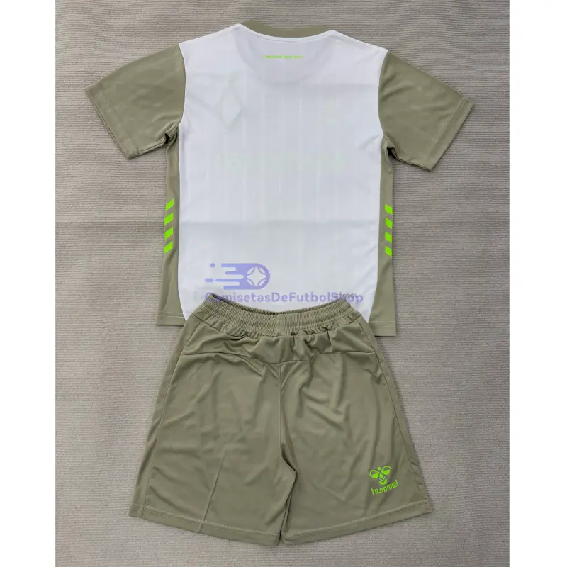 Camiseta Werder Bremen 2025/2026 2ª Equipación Blanco/Gris Niño Kit