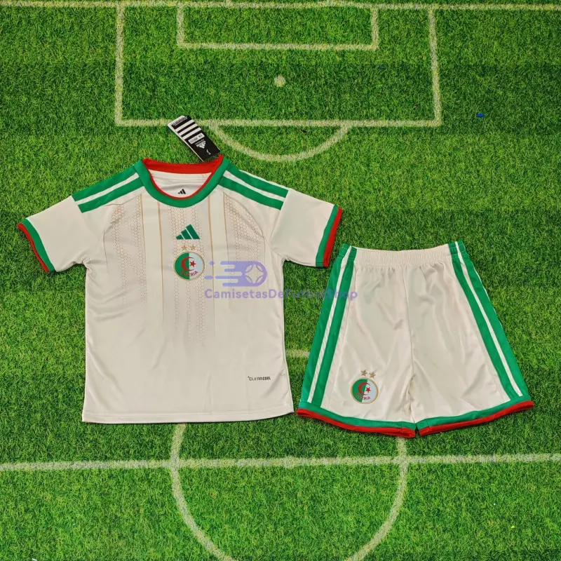 Camiseta Argelia 2026 1ª Equipación Mundial Blanco Niño Kit