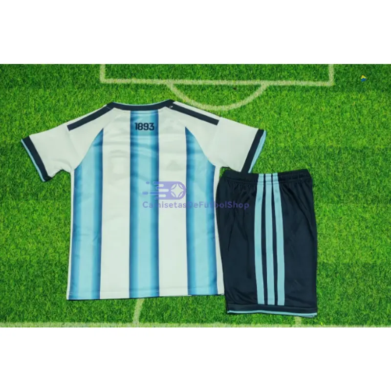 Camiseta Argentina 2026 1ª Equipación Azul/Blanco Niño Kit con FIFA2022