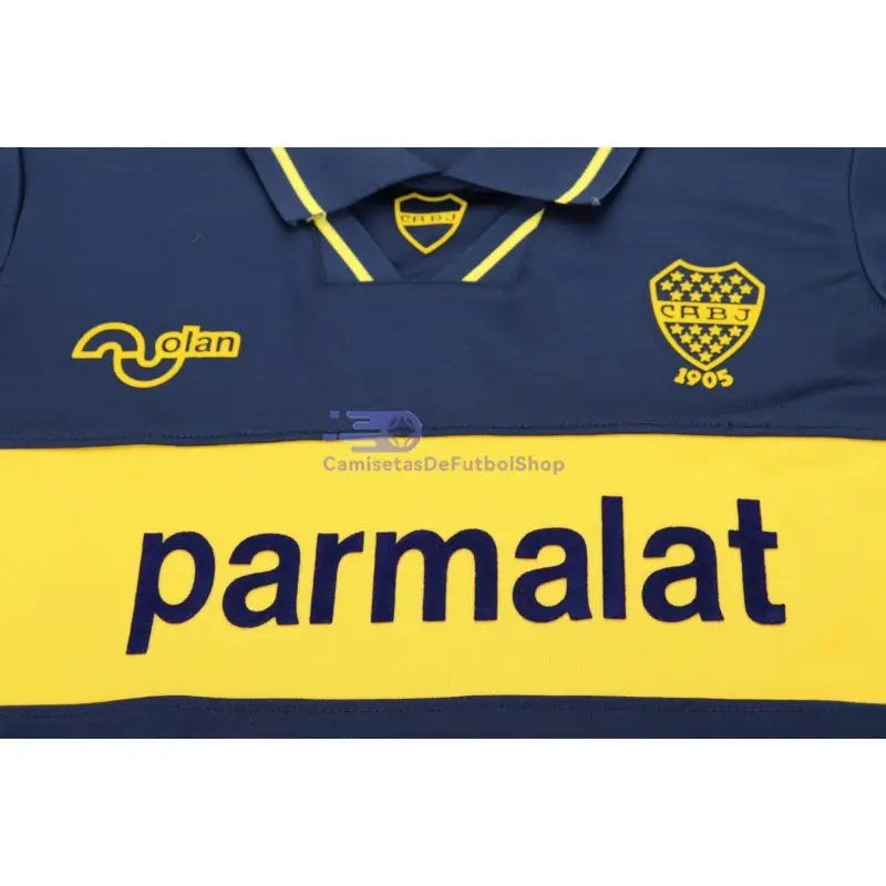 Camiseta Boca Juniors 1993/95 1ª Equipación Retro Azul/Amarillo Niño Kit