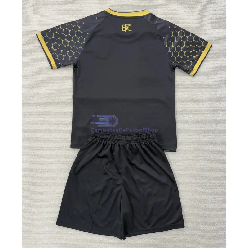 Camiseta Burnley FC 2025/2026 3ª Equipación Negro Niño Kit