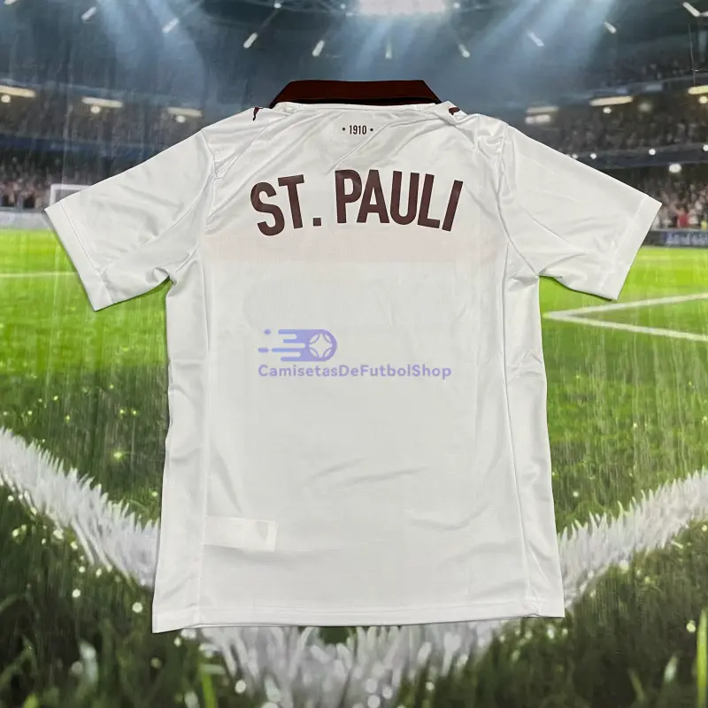 Camiseta FC St. Pauli 2025/2026 2ª Equipación Blanco
