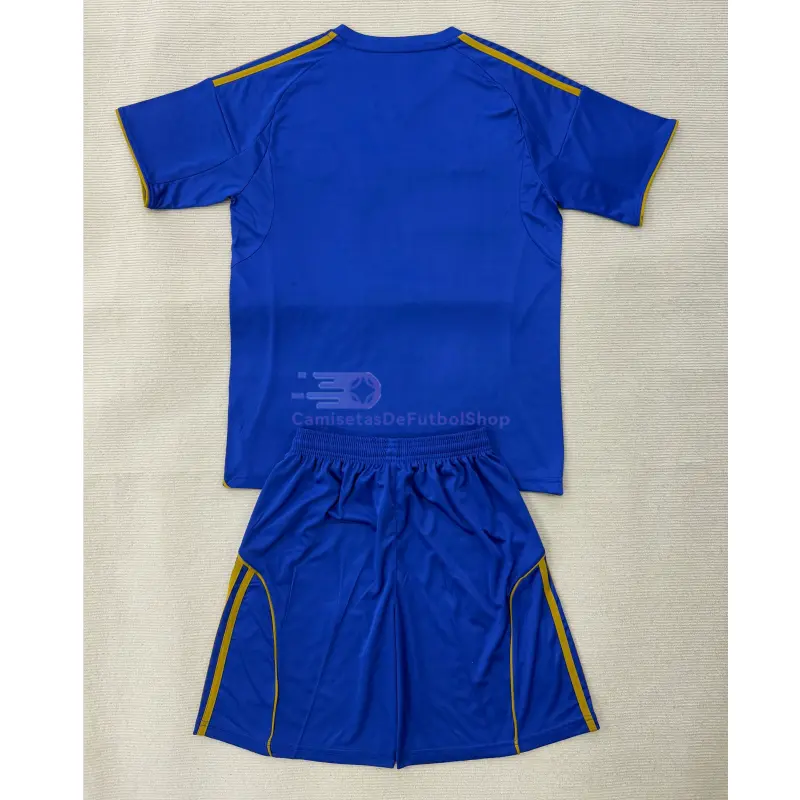 Camiseta Leicester City 2025/2026 1ª Equipación Azul/Blanco Niño Kit